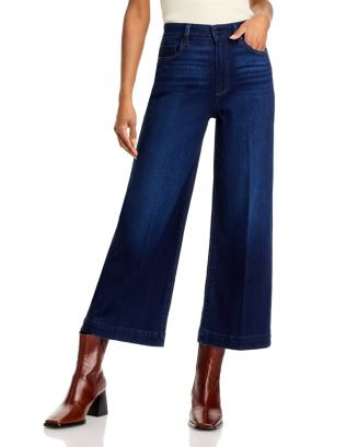 PAIGE Anessa High Rise Wide Leg Ankle Jeans in Starboard  | Bloomingdale's Women | Bloomingdale's (US)