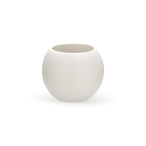 13.78”Dx11”H Large Round Planter,Planters for Indoor Plants & Outdoor,Durable Plastic-Concrete Material Sphere Planter with Drainage Hole & Rubber Plug Weather Resistant,Plant Pot,(9" Pot Opening) | Amazon (US)