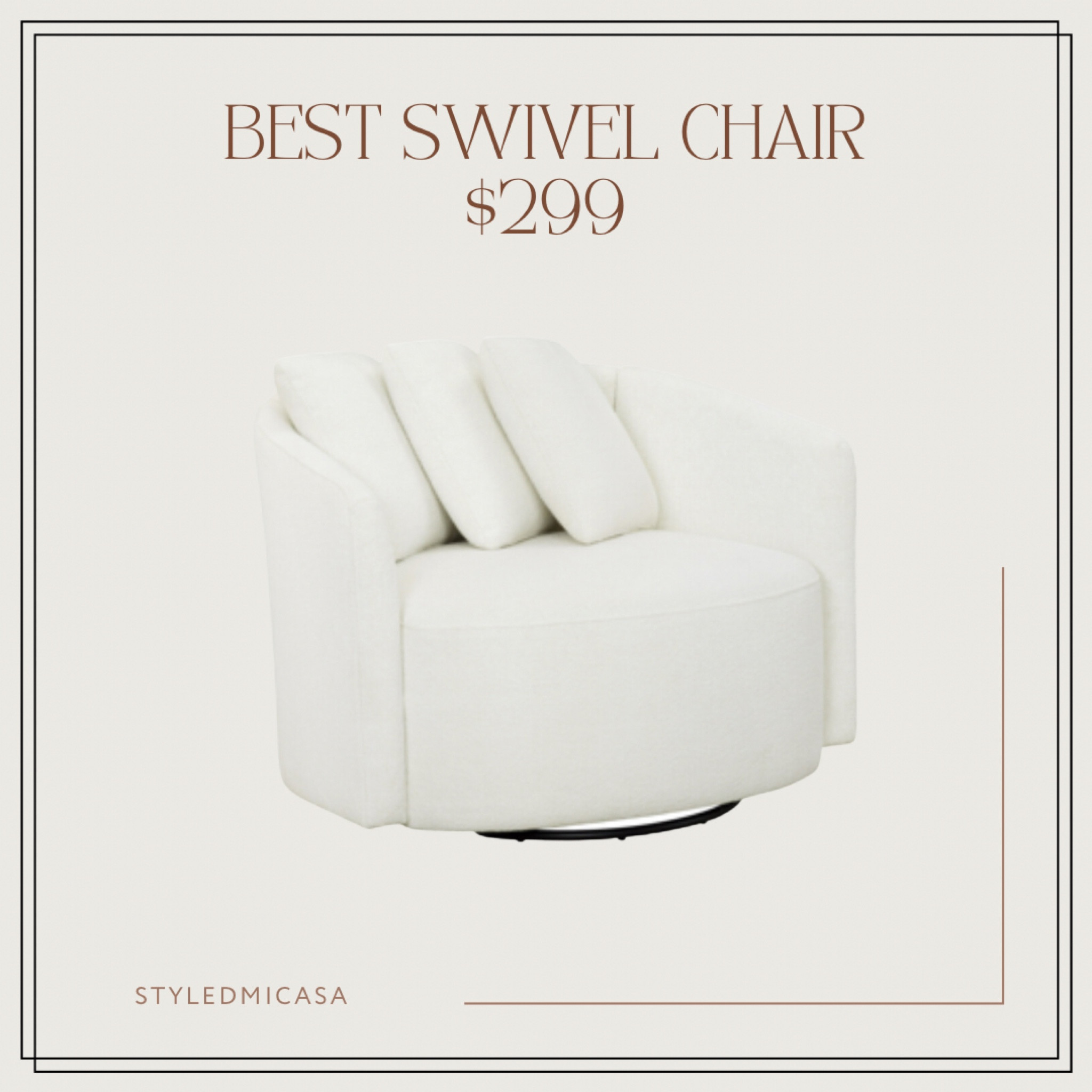 Swivel chair 

#LTKhome #LTKGiftGuide