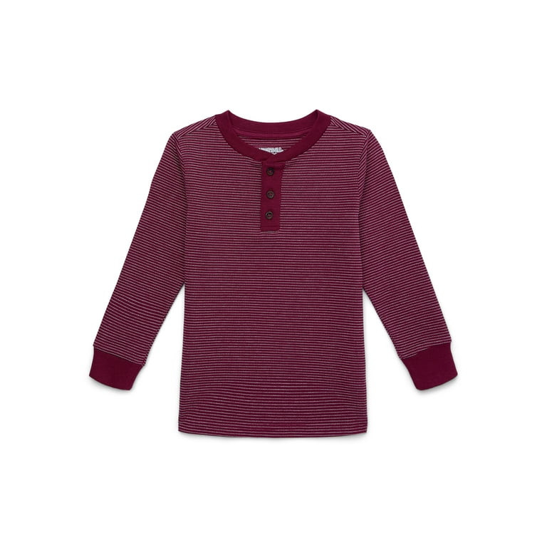Garanimals Toddler Boys Long Sleeve Henley Tee, Sizes 18M-5T | Walmart (US)