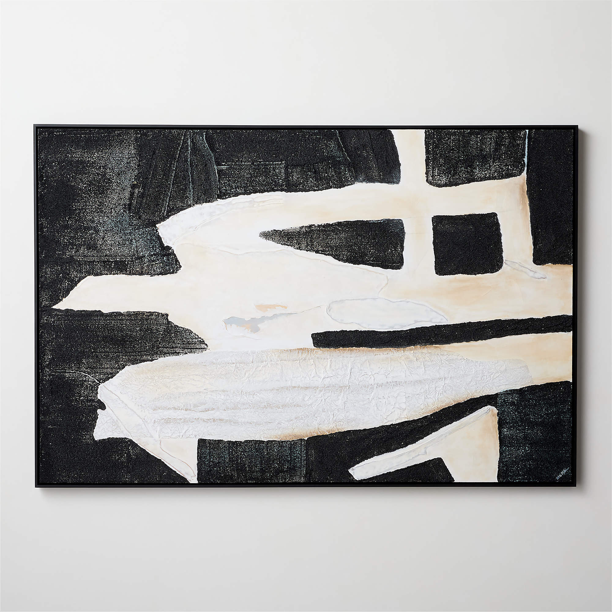 'Tribus' Framed Wall Art 72"X48" + Reviews | CB2 | CB2