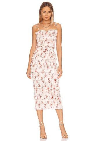 V. Chapman Lily Dress in Natural Dainty Floral from Revolve.com | Revolve Clothing (Global)