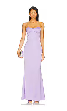 Katie May Yasmin Gown in Light Amethyst from Revolve.com | Revolve Clothing (Global)