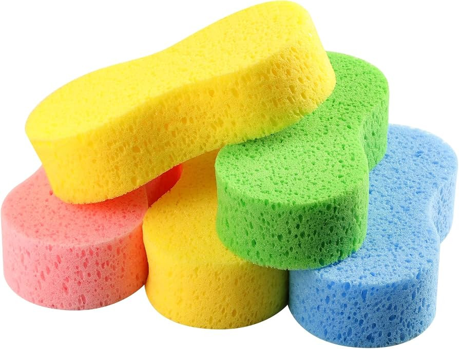 Temede 5-Pack Car Wash Sponges, 9.1" x 4.3" x 2.4" Large Sponges, Extra Thick Foam Kit for All-Pu... | Amazon (US)