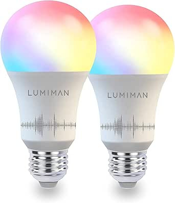 LUMIMAN Smart Light Bulbs, Full Color Changing Light Bulb, Music Sync, Warm to Cool White Smart B... | Amazon (US)