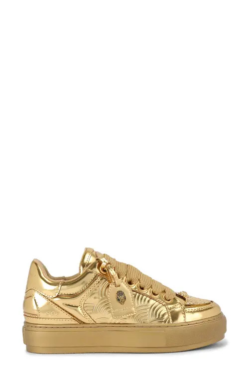 Kurt Geiger London Southbank Tag Platform Sneaker in Gold at Nordstrom, Size 8.5Us | Nordstrom