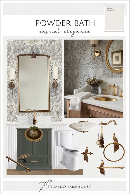 New Home: Powder Bath selections. Lighting, mirror, sink, faucet, toilet, hardware, bath accessories. 

Vanity: Alys from Willow Bath & Vanity

Wall Detail: Walston Architectural Products

#LTKhome #LTKstyletip
