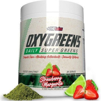EHPlabs OxyGreens Super Greens Powder - Spirulina & Chlorella Superfood, Green Juice Powder & Greens Supplements, 30 Serves (Strawb. Margarita) | Target