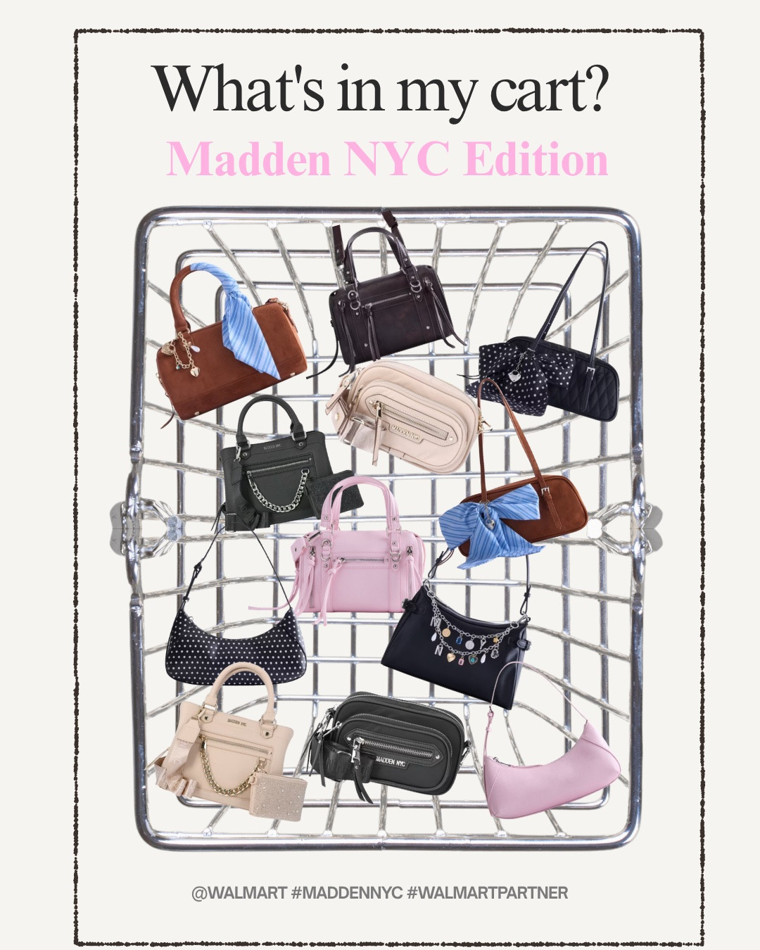 #WalmartPartner My future fall wardrobe just got two new additions! 🍂👜I love how both of these Madden NYC bags make a statement in completely different ways! The pink shoulder bag is feminine and playful, while the polka-dot barrel bag adds the perfect mix of preppy and edgy. Have you checked out Madden NYC’s new Fall collection? Which ones are you adding to cart? Shop these styles and more now on walmart.com! @walmart #maddennyc

#LTKSaleAlert #LTKU #LTKstorytime