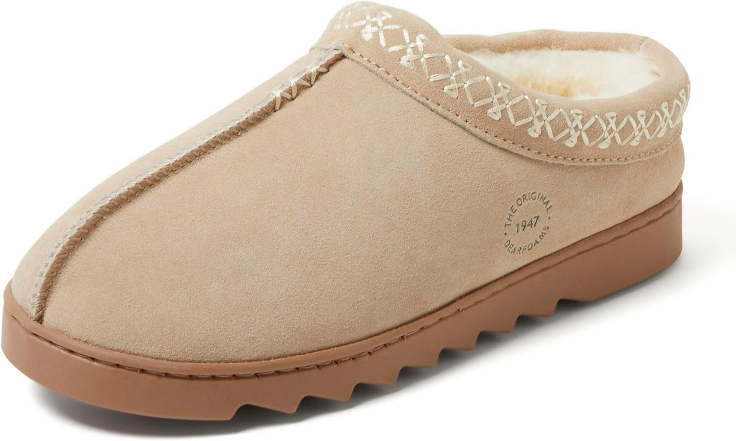 Dearfoams womens Suede Indoor Outdoor Doreen Clog | Amazon (US)