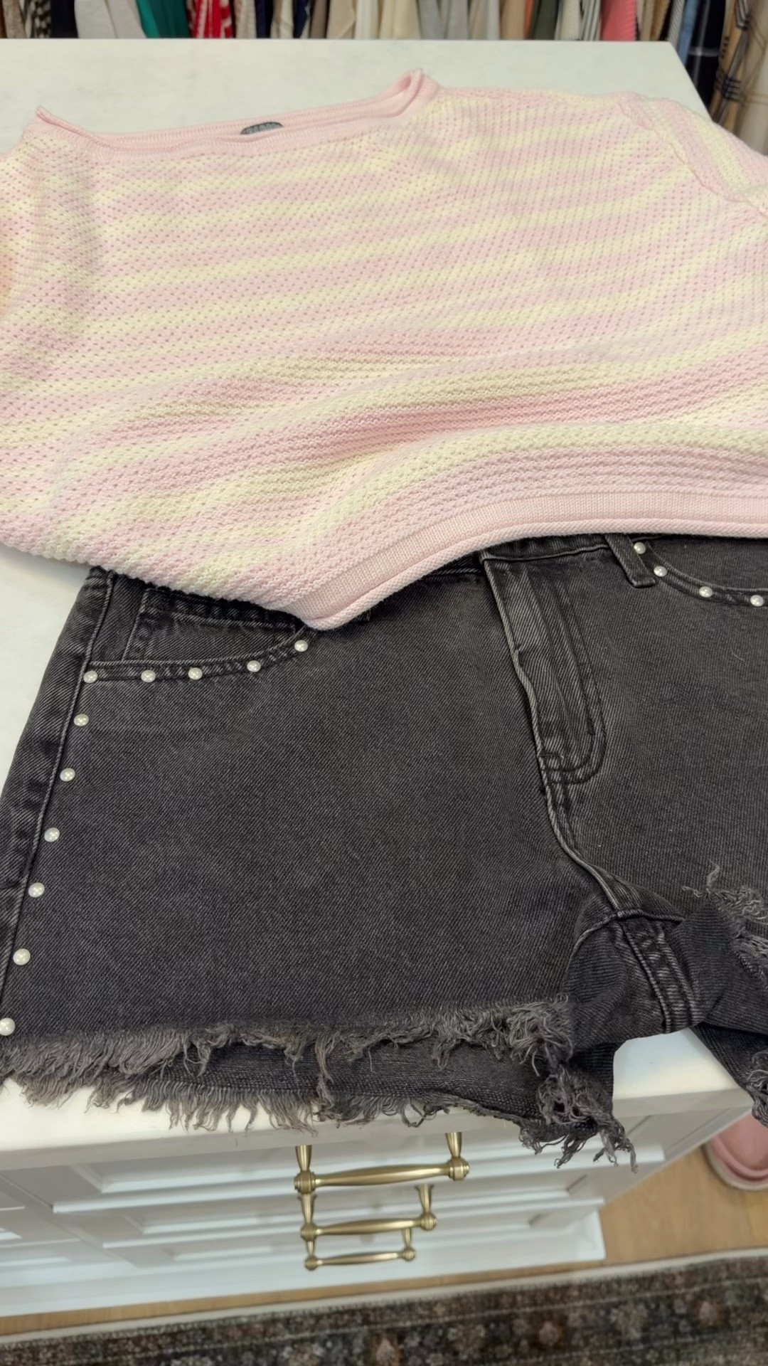 These Jean shorts from @Target are so cute! And I got another one of these striped tops!

#LTKgrwm #LTKootd #LTKOver40