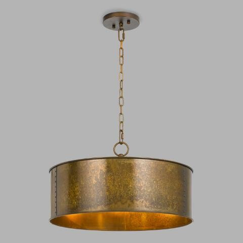 Winta Distressed Bronze Patina 3 Light Pendant Lamp | World Market