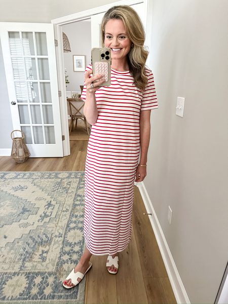 Maxi t-shirt dress for summer! Love the red stripes - it comes in more color options too

#LTKfamily #LTKtravel #LTKstyletip
