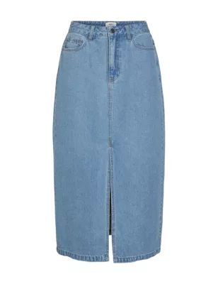 Denim Midi Skirt | OBJECT | M&S | Marks & Spencer (UK)