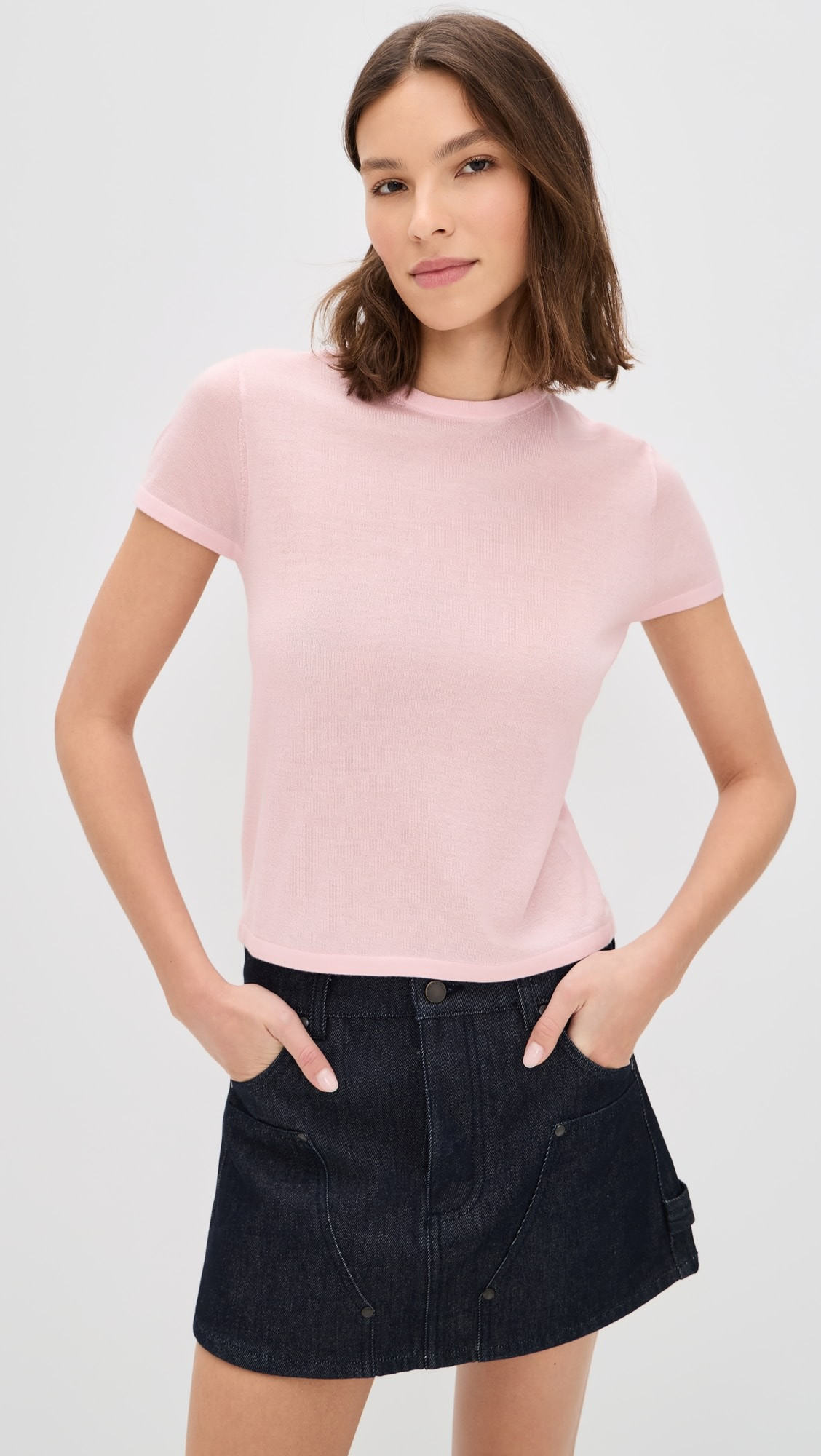 Cashmere Silk Knit Tee | Shopbop