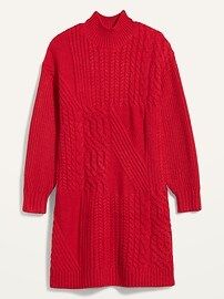 Cozy Textured-Knit Sweater Dress for Women | Old Navy (US)