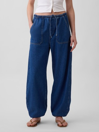 High Rise UltraSoft Easy Barrel Jeans | Gap (US)