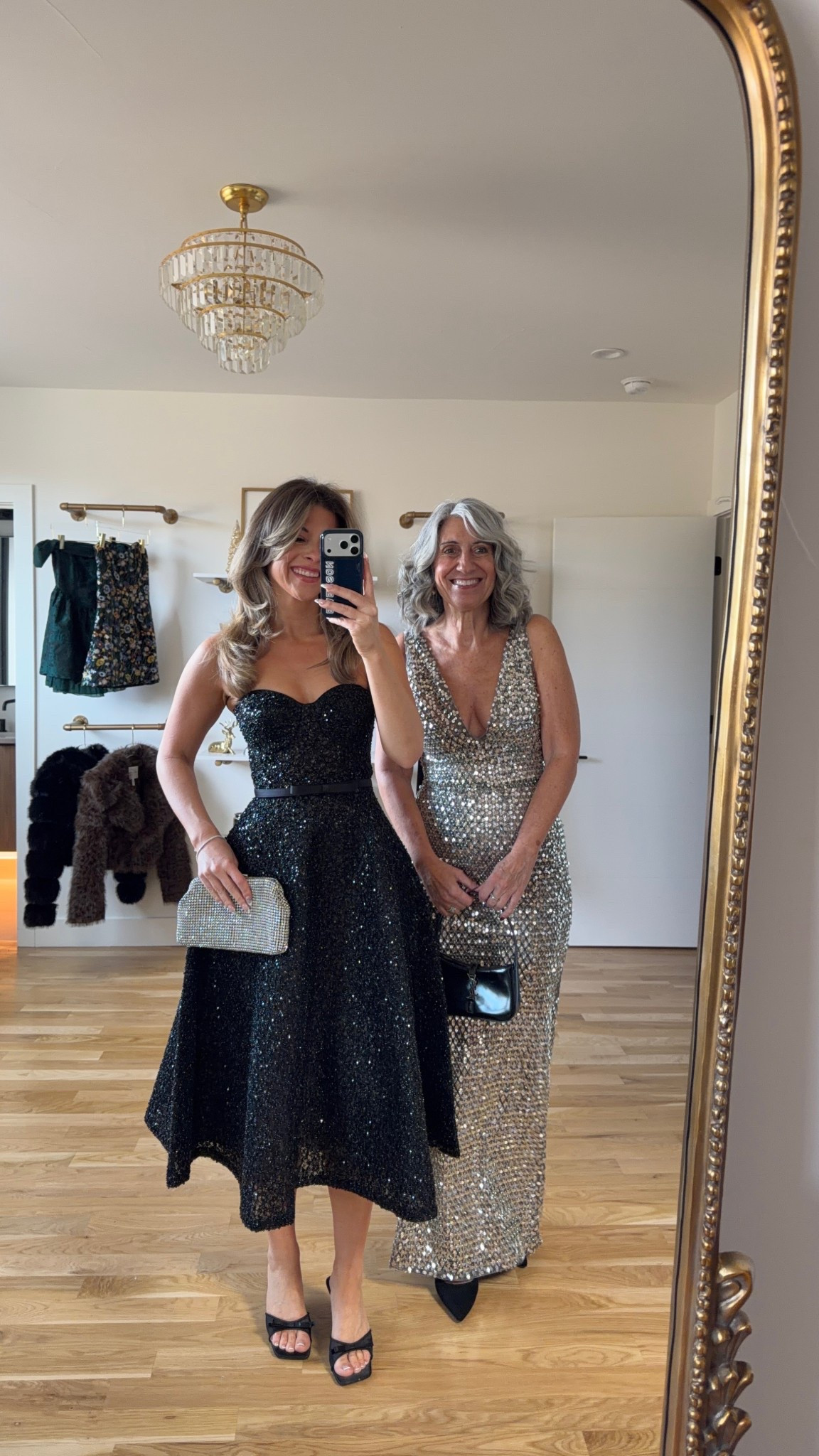 Mom and me wedding guest and formal event dresses

Vici code: emerson40
Electric picks code: Emerson20

Wearing my usual small/2
Mom wears a medium/6

Wedding guest
Formal event
Black tie
Black midi
Silver
metallic 
Special occasion
Winter party
Mother of the bride

#LTKHoliday #LTKWedding #LTKSeasonal