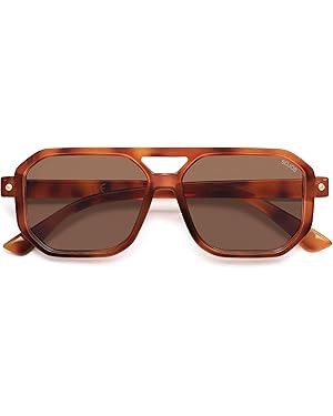 SOJOS Retro Polarized Square Aviator Sunglasses for Women Men Vintage 70s UV400 Protection Shade ... | Amazon (US)