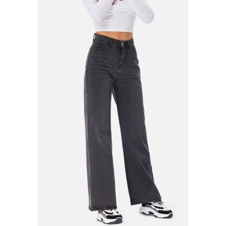 Wide Leg Black Jeans | Walmart (US)