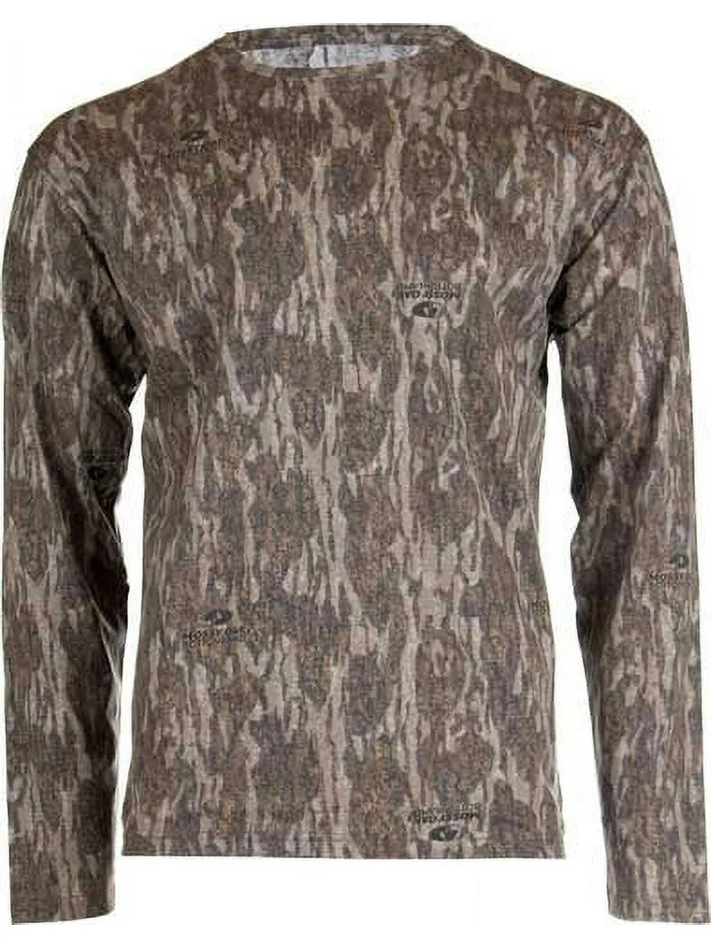 Habit Bear Cave Camo LS T-Shirt - Mens, Extra Large, Mossy Oak Bottomland, TS100 | Walmart (US)