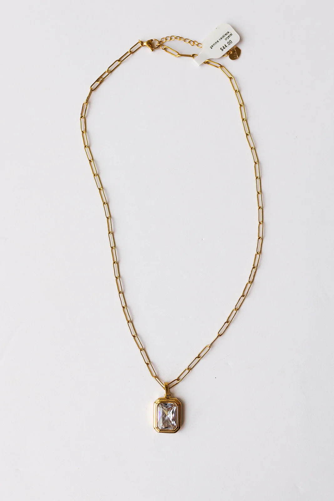 gemma necklace, crystal | mode