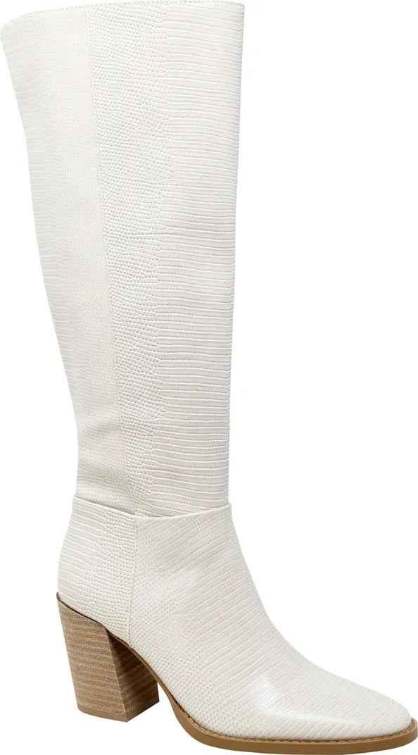 Charles David Softie Lizard Embossed Knee High Boot | Nordstrom