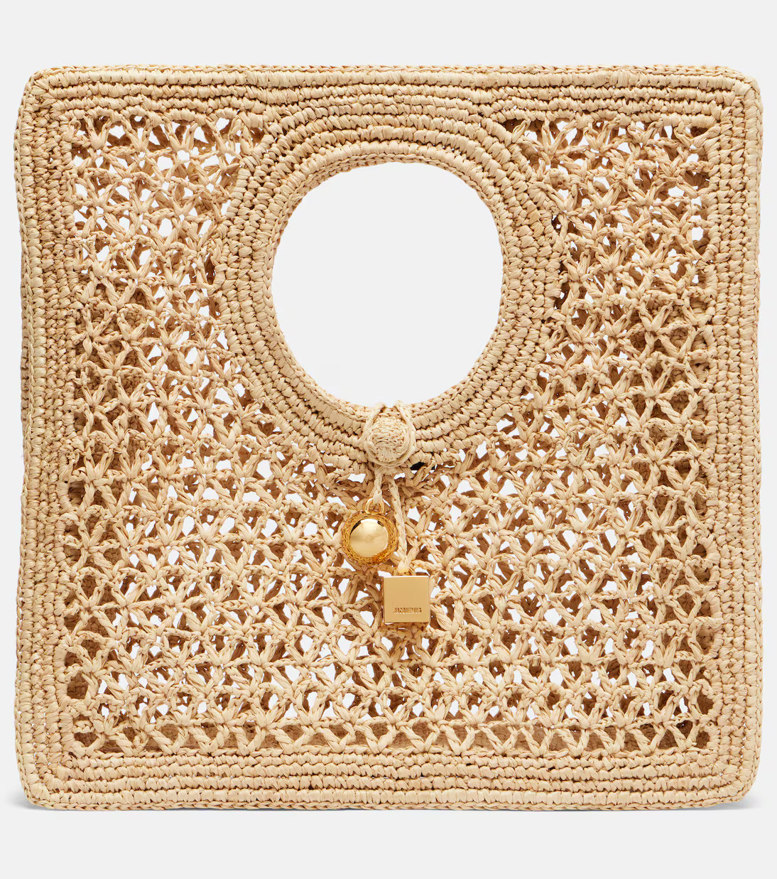 Spiaggia Small raffia tote bag | Mytheresa (UK)