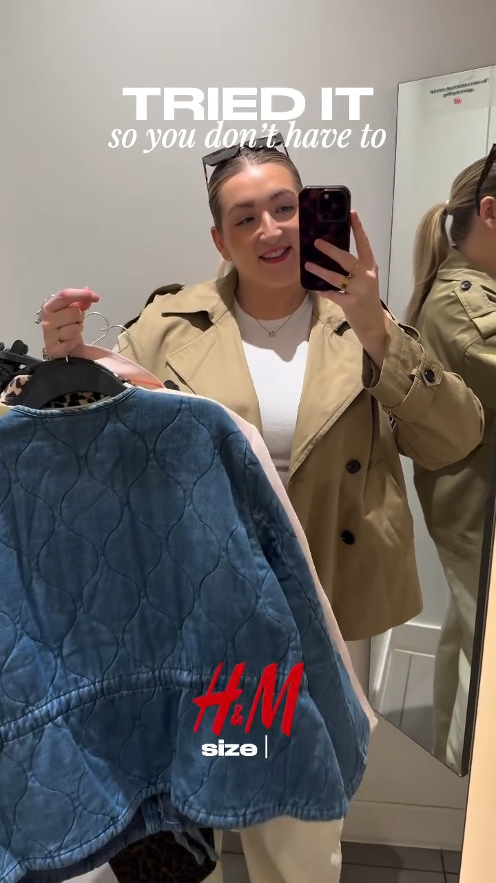 Trying trending pieces so you don’t have to 👀✨

Why does it always look effortlessly oversized on the model… but fitted on me? Fellow taller and bigger busted girls, you’ll know the frustration 🫠

Let me know which item your fave? Mines definitely the leopard print jacket 🐆 

#hm #springfashion #highstreetshopping #hmclothing #size18
