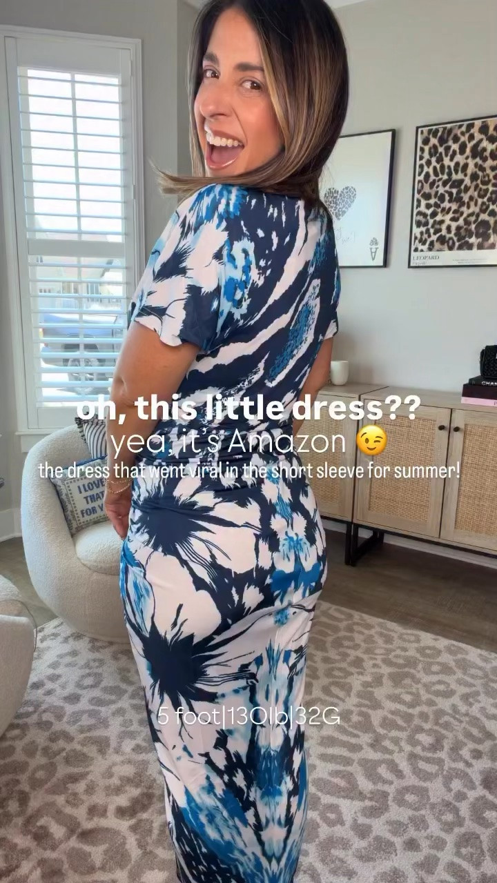 The dress that went viral in a long sleeve version is back, better than ever and ready for summer date nights! This dress is incredibly flattering and the print is so chic! I had to get the solid black version and it may become my go-to little black dress. I am completely obsessed and feel so freaking good in this. 
Date night dress, wedding guest dress

#LTKPetite #LTKMidsize #LTKSeasonal