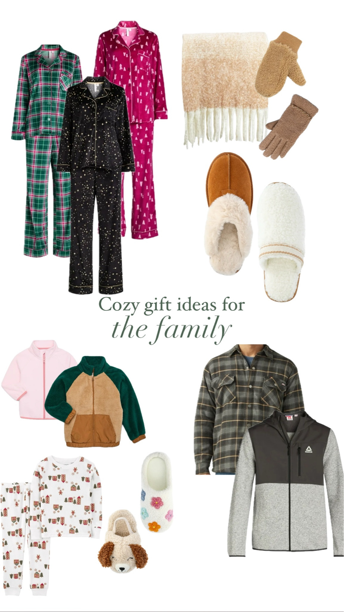 Cozy gift ideas for the whole family🌲 If you are needing some cozy but great gift ideas, @walmartfashion has so many budget friendly options!  #walmartpartner #walmartgifts