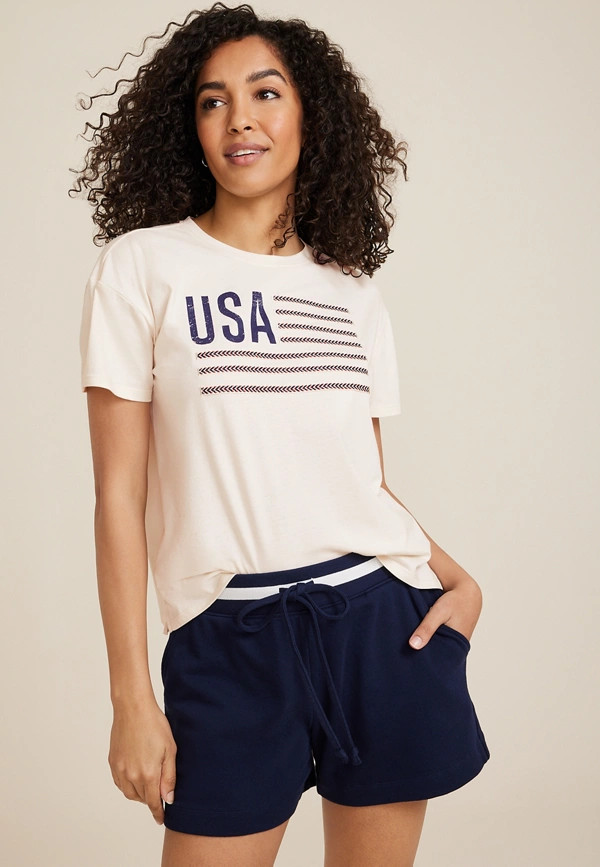 Americana USA Oversized Graphic Tee | Maurices