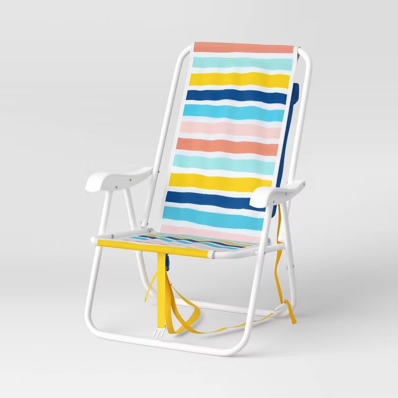 Backpack Patio Chair Striped - Sun Squad™ | Target