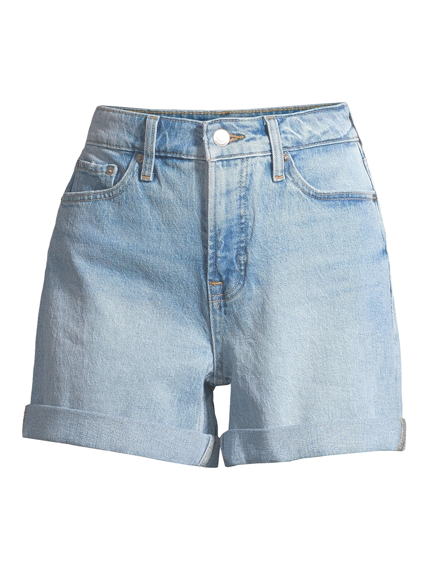 Free Assembly Women’s Rolled Cuff Jean Shorts | Walmart (US)