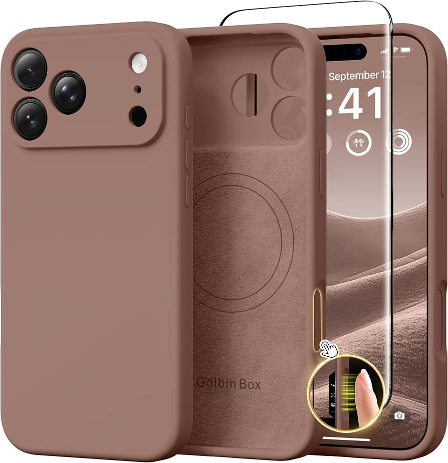 GolbinBox Magnetic for iPhone 18 Pro Max Case/17 Pro Max Case, Brown | Amazon (US)