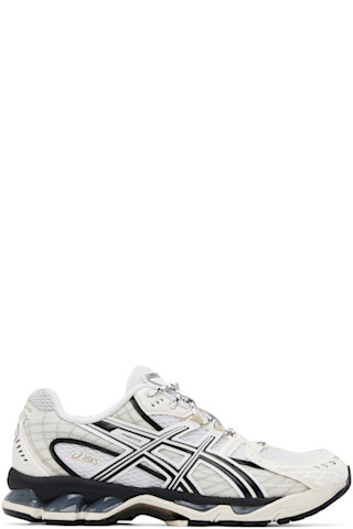 ASICS - Off-White & Navy Gel-Nimbus 10.1 Sneakers | SSENSE