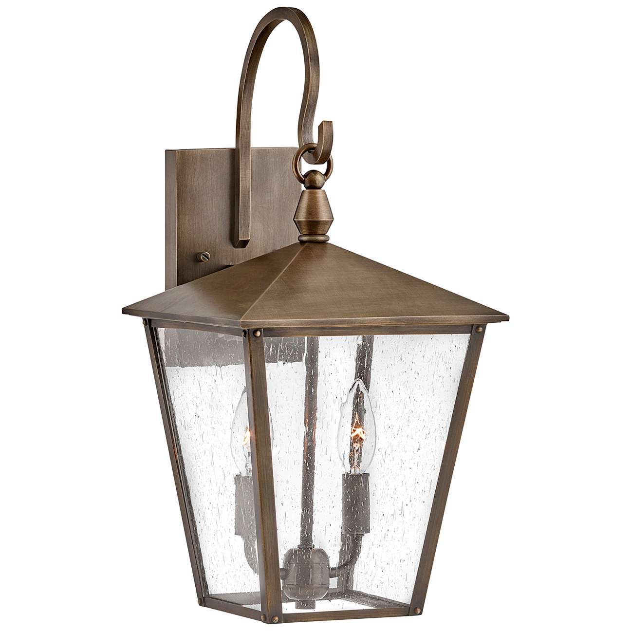 Huntersfield 18 3/4" High Burnished Bronze Outdoor Wall Light | Lamps Plus