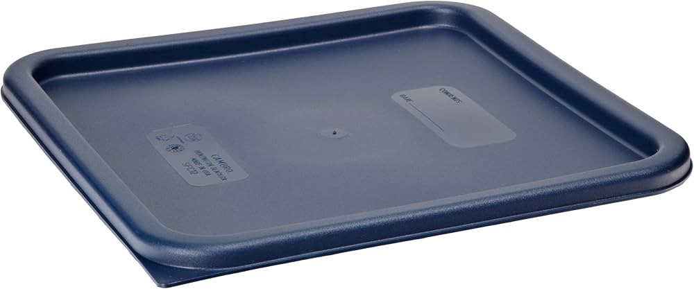 Cambro SFC12453 CamSquares Lid for 12, 18 & 22-Quart Food Storage Containers, Polyethylene, Midni... | Amazon (US)