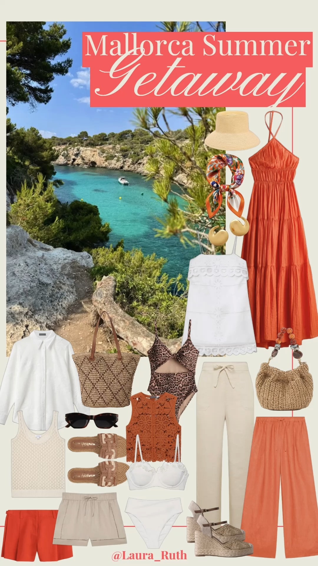 MALLORCA SUMMER GETAWAY CAPSULE WARDROBE 🐚🧡
Think breezy linen separates, sunset-hued dresses, crochet textures, raffia accessories, chic swimwear, woven bags, and effortless resort pieces you can mix and match all vacation long. Perfect for Mallorca vacations, European summer trips, beach days, yacht excursions, coastal walks, seaside lunches, island hopping, golden hour cocktails, and sunset dinners overlooking the Mediterranean. summer outfits, summer dresses, date night outfits, travel outfits

#LTKsummer #LTKtravel #LTKswimwear