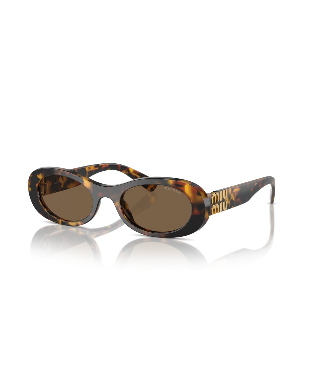 Miu Miu Women's Oval Sunglasses, Mu 06ZS - Havana | Macy's