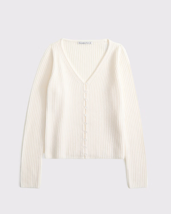 Ribbed Skimming Cardigan | Abercrombie & Fitch (US)