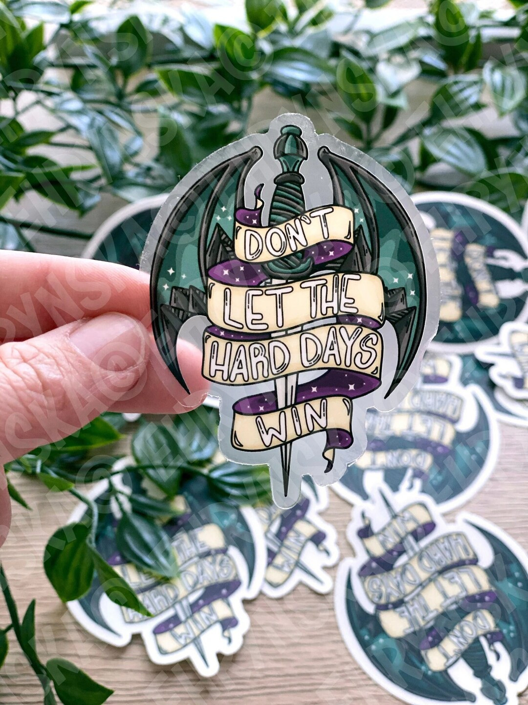 ACOTAR Don't Let The Hard Days Win Night Court Quote Officially Licensed Sarah J Maas Waterpoof 3... | Etsy (US)