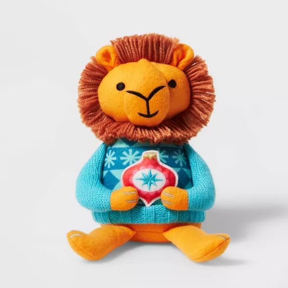 Plush Dressed Animal Decorative Figurine Lion - Wondershop&#8482; | Target