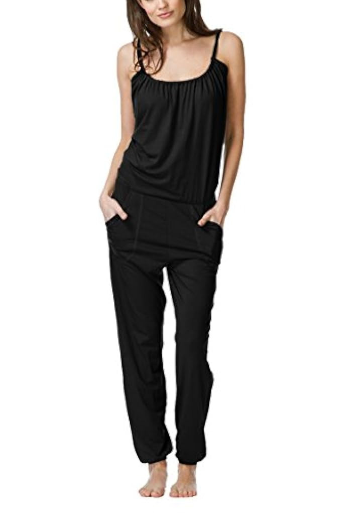 Linsery Women's Summer Casual Spaghetti Strap Cotton Jumpsuits Rompers Overalls | Amazon (US)