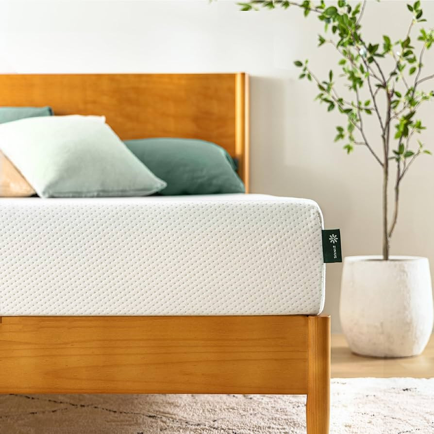 ZINUS 6 Inch Green Tea Memory Foam Mattress, Fiberglass Free, Patented Custom Contour Support, St... | Amazon (US)