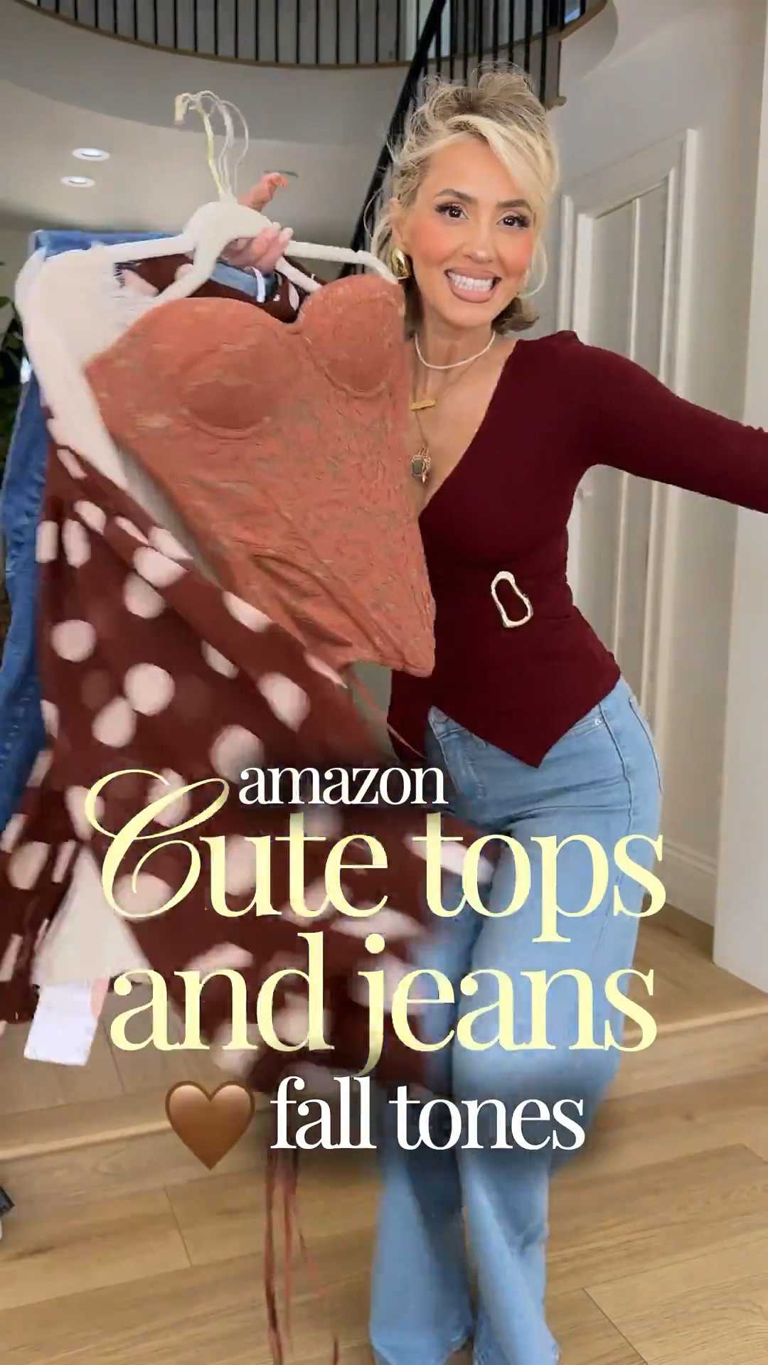 Cute tops & Jeans | Brown edition 🤎 (mostly) 😝

Size 26 in light wash 318 Levi’s amazing stretch! 
Size 28 in 94 baggy Levi’s
XS or SM in all tops 

I linked soooo many other GORGEOUS brown tops from Amazon 💋

Girls, if you’re ready to start adding fall fashion into your wardrobe without going full sweater weather yet, these looks are SO good. 🤎 Think brown fall tones, chocolate brown tops, cute going-out tops, everyday tops, flattering jeans, stretchy denim, comfortable jeans, high-waisted jeans, casual chic outfits, elevated basics, transitional fall outfits, early fall fashion, neutral outfits, everyday outfit ideas, date night outfits, girls’ night outfits and easy jeans-and-a-cute-top outfits you can wear now and straight into fall. And can we talk about jeans that actually have amazing stretch while still giving you that flattering denim look?! 🙌🏽

#LTKgrwm #LTKootd #LTKU