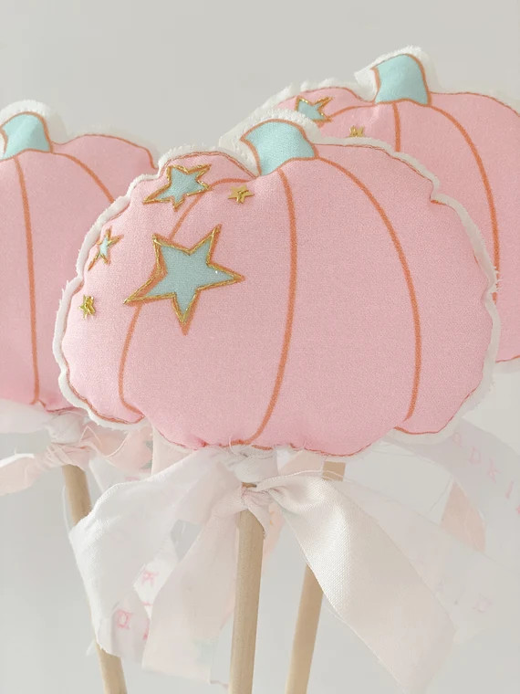 Pink Pumpkin Wand Halloween Wand Whimsical Pumpkin Wand | Etsy | Etsy (US)