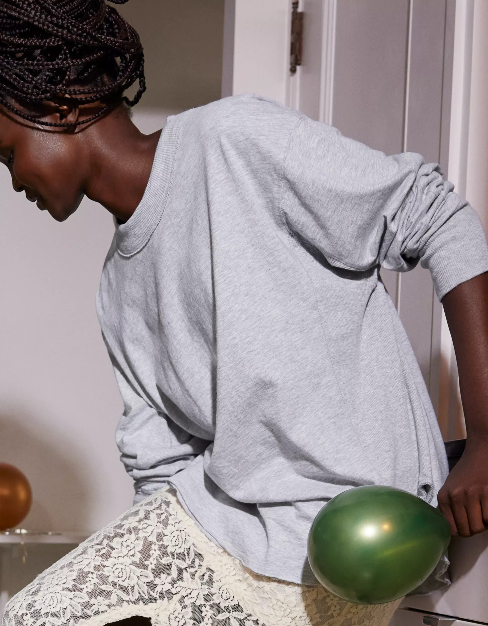 Aerie Long Sleeve Oversized Boyfriend T-Shirt | Aerie