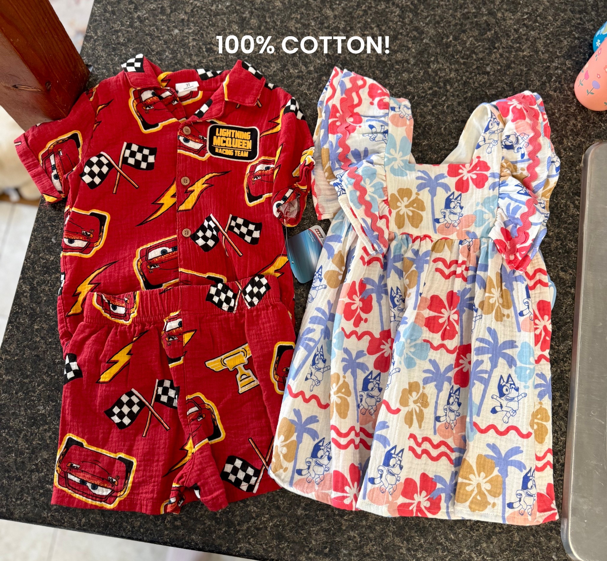 We love finding cotton clothes! So much better for you and the environment. These are also so freaking cute! Linked a few other designs as well.

*not sure why the website says 60% cotton because the tags on the clothes say 100%

#LTKKids #LTKmomlife #LTKootd