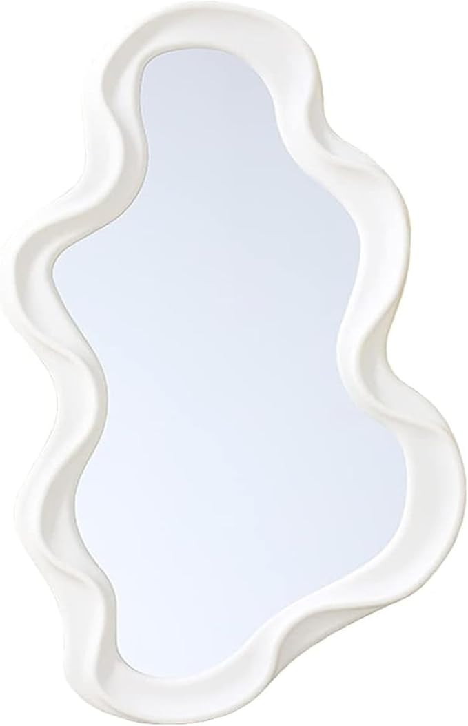 Mokoze Asymmetrical Wall-Mounted Mirror, Creative Unique Decorative Mirrors, Funky Wavy Mirror 16... | Amazon (US)